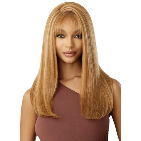 Outre Human Hair Blend 5x5 Lace Closure Wig - HHB NATURAL YAKI 22" - SoGoodBB.com