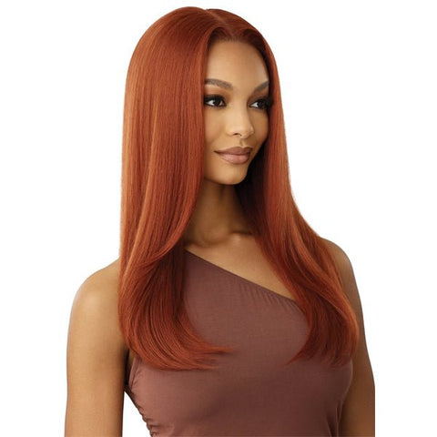 Outre Human Hair Blend 5x5 Lace Closure Wig - HHB NATURAL YAKI 22" - SoGoodBB.com