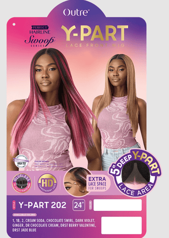 Outre Perfect Hairline Swoop Series Synthetic Lace Part Wig - Y - PART 202 - SoGoodBB.com