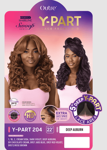 Outre Perfect Hairline Swoop Series Synthetic Lace Part Wig - Y - PART 204 - SoGoodBB.com
