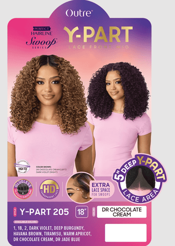 Outre Perfect Hairline Swoop Series Synthetic Lace Part Wig - Y - PART 205 - SoGoodBB.com
