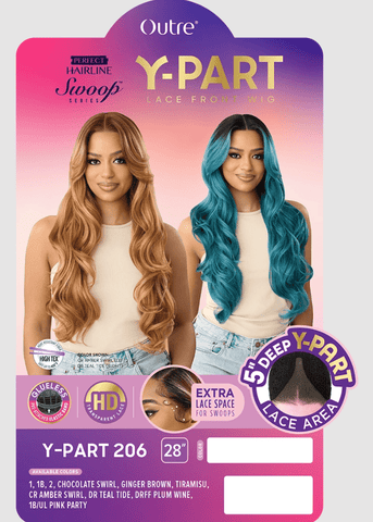 Outre Perfect Hairline Swoop Series Synthetic Lace Part Wig - Y - PART 206 - SoGoodBB.com