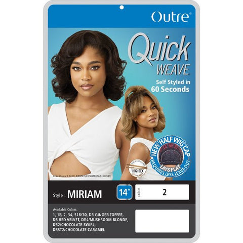 Outre Quick Weave Synthetic Half Wig - MIRIAM - SoGoodBB.com