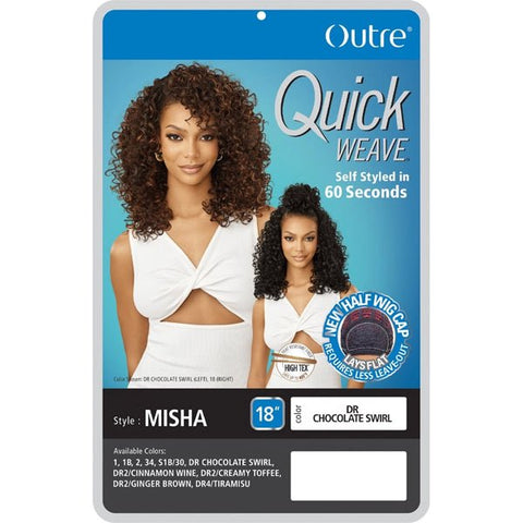 Outre Quick Weave Synthetic Half Wig - MISHA - SoGoodBB.com