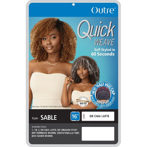 Outre Quick Weave Synthetic Half Wig - SABLE - SoGoodBB.com