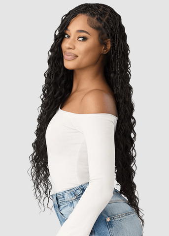 Outre Synthetic 100% Fully Hand - tied Whole Lace Wig - BOHO MERMAID BOX BRAID 32" - SoGoodBB.com