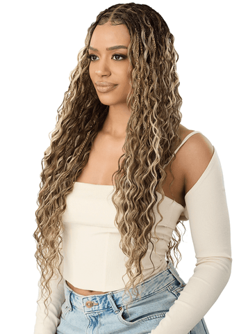 Outre Synthetic 100% Fully Hand - tied Whole Lace Wig - BOHO MERMAID BOX BRAID 32" - SoGoodBB.com