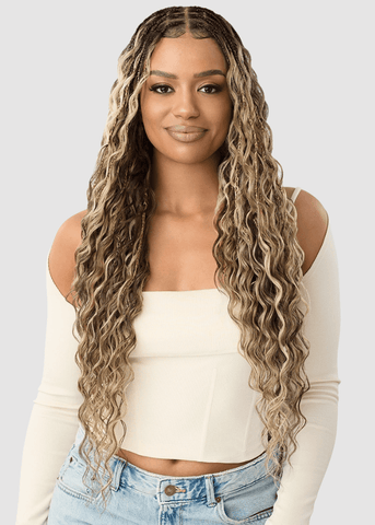 Outre Synthetic 100% Fully Hand - tied Whole Lace Wig - BOHO MERMAID BOX BRAID 32" - SoGoodBB.com