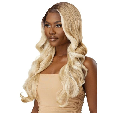 Outre Synthetic Sleeklay Part HD Lace Front Wig - SAHARI - SoGoodBB.com