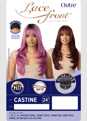 Outre Synthetic Swiss HD Lace Front Wig - CASTINE - SoGoodBB.com