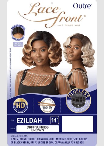 Outre Synthetic Swiss HD Lace Front Wig - EZILDAH - SoGoodBB.com