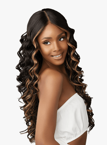 Sensationnel Barelace Synthetic Luxe Glueless Lace Front Wig - Y - PART KORIE - SoGoodBB.com