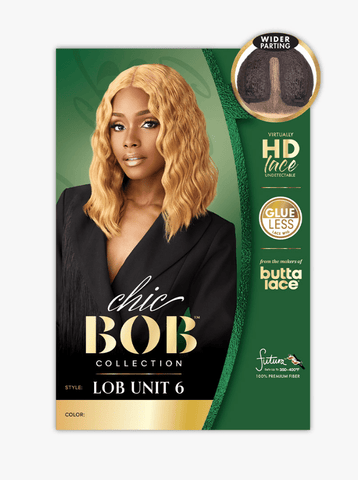 Sensationnel Butta Chic Bob 5" Deep Glueless HD Lace Front Wig - LOB UNIT 6 - SoGoodBB.com