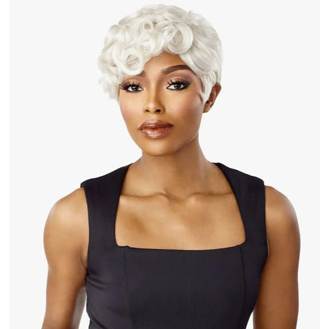 Sensationnel Empire Salt & Pepper 100% Human Hair Celebrity Series Wig - FLORA - SoGoodBB.com