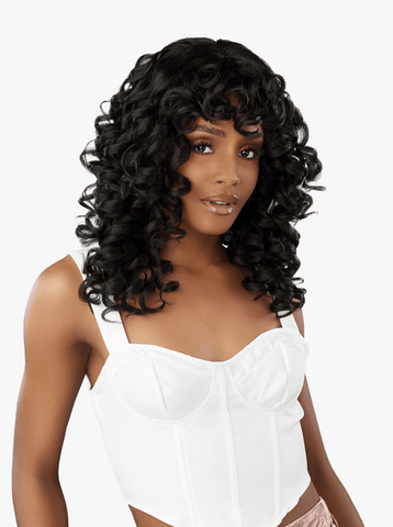 Sensationnel Glamzy Synthetic Hair Glueless HD Lace Parting Wig - Bailey - SoGoodBB.com