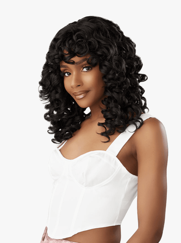 Sensationnel Glamzy Synthetic Hair Glueless HD Lace Parting Wig - Bailey - SoGoodBB.com