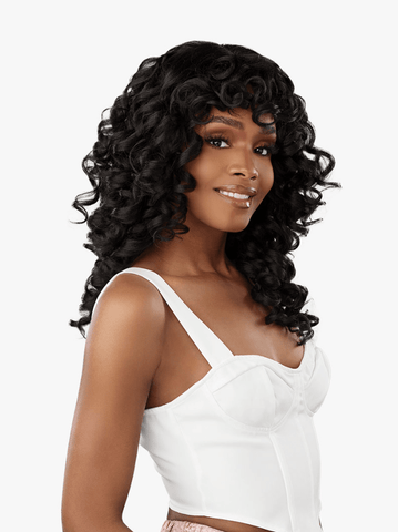 Sensationnel Glamzy Synthetic Hair Glueless HD Lace Parting Wig - Bailey - SoGoodBB.com