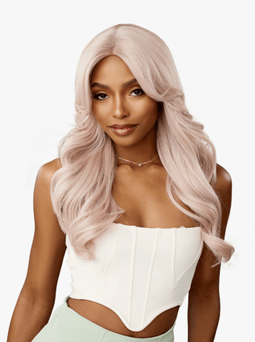 Sensationnel Glamzy Synthetic Hair Glueless HD Lace Parting Wig - CELESTIA - SoGoodBB.com