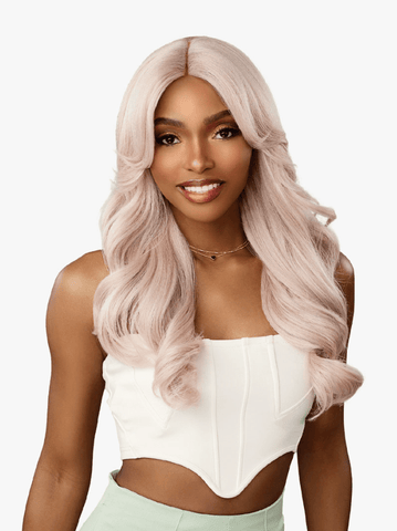 Sensationnel Glamzy Synthetic Hair Glueless HD Lace Parting Wig - CELESTIA - SoGoodBB.com