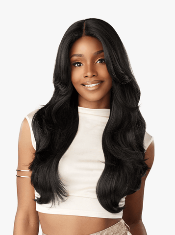 Sensationnel Glamzy Synthetic Hair Glueless HD Lace Parting Wig - ELYSIA - SoGoodBB.com
