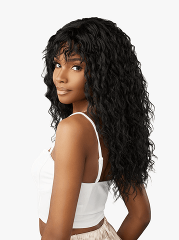 Sensationnel Glamzy Synthetic Hair Glueless HD Lace Parting Wig - Misty - SoGoodBB.com
