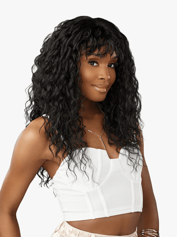 Sensationnel Glamzy Synthetic Hair Glueless HD Lace Parting Wig - Misty - SoGoodBB.com