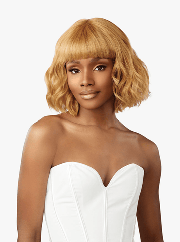 Sensationnel Glamzy Synthetic Hair Glueless HD Lace Parting Wig - Rosy - SoGoodBB.com