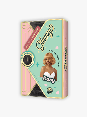 Sensationnel Glamzy Synthetic Hair Glueless HD Lace Parting Wig - Rosy - SoGoodBB.com