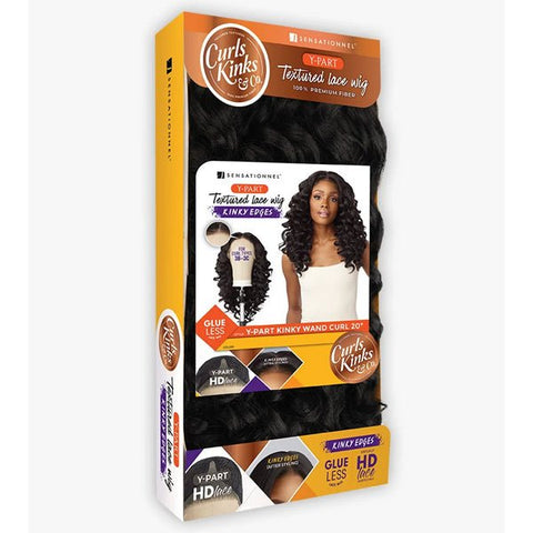 Sensationnel Kinky Edges Kinks & Co Y - Part Lace Wig - KINKY WAND CURL 20 - SoGoodBB.com