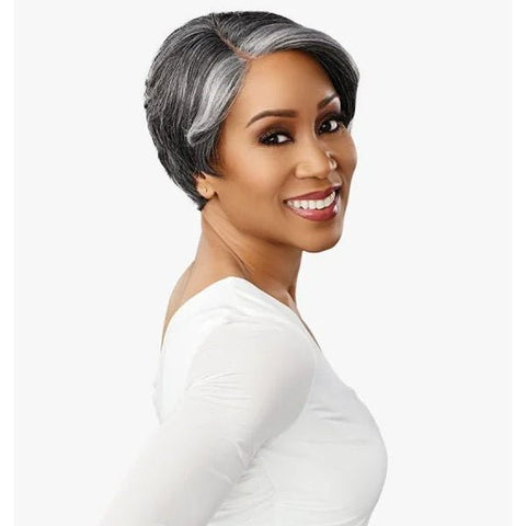 Sensationnel Synthetic Hair Dashly Salt & Pepper Lace Wig - SP LACE UNIT 7 - SoGoodBB.com