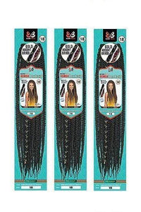 [3 Pack Deal] Bobbi Boss African Roots Collection Crochet Braid - BOMBA BOX BRAID 18" - SoGoodBB.com