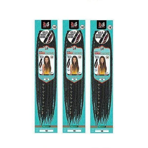 [3 Pack Deal] Bobbi Boss African Roots Collection Crochet Braid - BOMBA BOX BRAID 18" - SoGoodBB.com