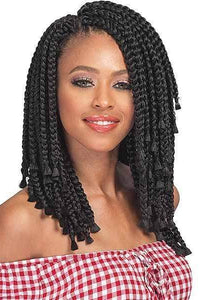 [3 Pack Deal] Bobbi Boss African Roots Collection Crochet Braid - BOMBA BOX BRAID BLUNT TIPS 10" - SoGoodBB.com
