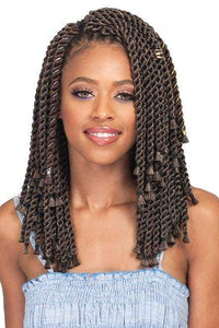 [3 Pack Deal] Bobbi Boss African Roots Collection Crochet Braid - BOMBA SENEGAL TWIST BLUNT TIPS 10" - SoGoodBB.com