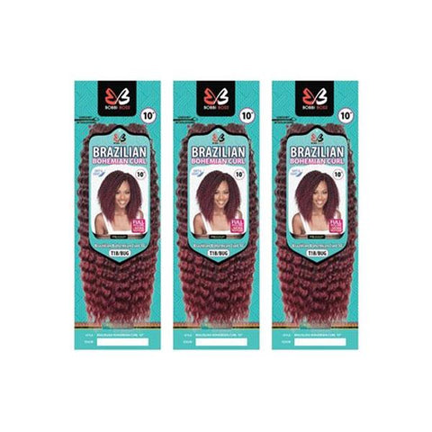 [3 Pack Deal] Bobbi Boss African Roots Collection Crochet Braid - BRAZILIAN BOHEMIAN CURL 10" - SoGoodBB.com