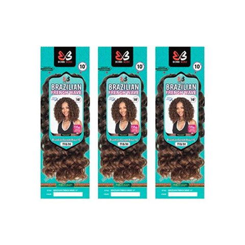 [3 Pack Deal] Bobbi Boss African Roots Collection Crochet Braid - BRAZILIAN FRENCH WAVE 10" - SoGoodBB.com