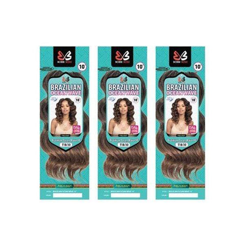 [3 Pack Deal] Bobbi Boss African Roots Collection Crochet Braid - BRAZILIAN OCEAN WAVE 10" - SoGoodBB.com