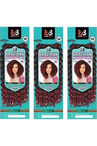 [3 Pack Deal] Bobbi Boss African Roots Collection Crochet Braid - BRAZILIAN WATER CURL 10" - SoGoodBB.com