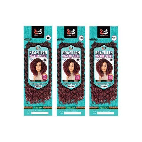 [3 Pack Deal] Bobbi Boss African Roots Collection Crochet Braid - BRAZILIAN WATER CURL 10" - SoGoodBB.com
