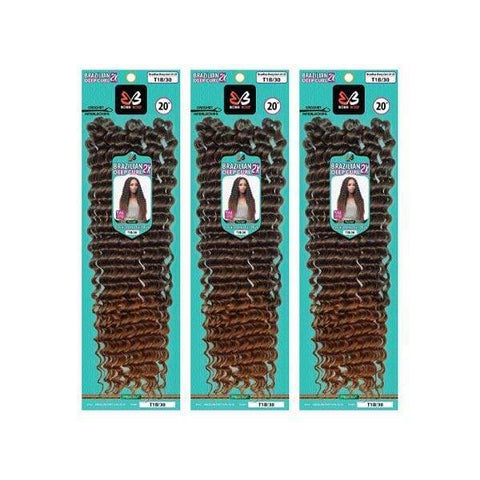 [3 Pack Deal] Bobbi Boss African Roots Synthetic Crochet Braid - 2X BRAZILIAN DEEP CURL 20" - SoGoodBB.com