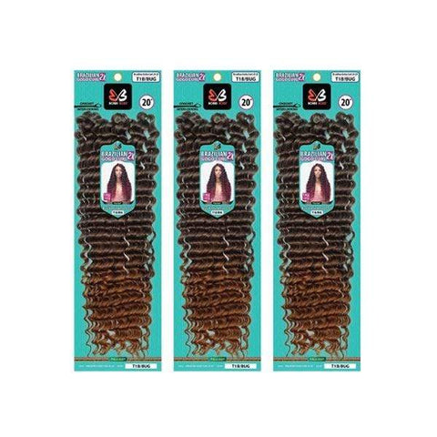 [3 Pack Deal] Bobbi Boss African Roots Synthetic Crochet Braid - 2X BRAZILIAN GOGO CURL 20" - SoGoodBB.com