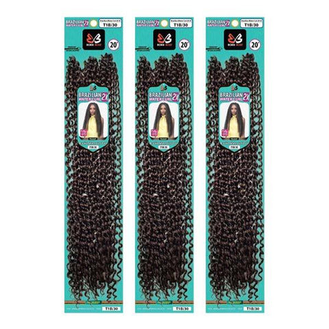 [3 Pack Deal] Bobbi Boss African Roots Synthetic Crochet Braid - 2X BRAZILIAN WATER CURL 20" - SoGoodBB.com