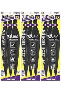 [3 Pack Deal] Bobbi Boss Pre-feathered Braid - JUST BRAID 54inch 3X - SoGoodBB.com