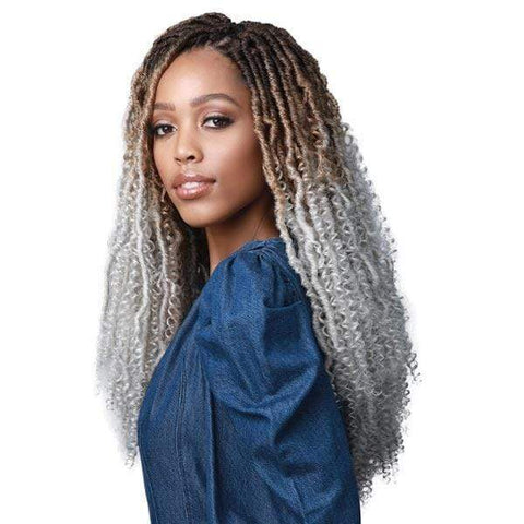 [3 Pack Deal] Bobbi Boss Synthetic Crochet Braid - NU LOCS WATER CURL BOHO STYLE 18" 2X - SoGoodBB.com