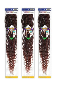 [3 Pack Deal] Freetress Synthetic Crochet Braid - 2X HIPPIE LOC 30" - SoGoodBB.com