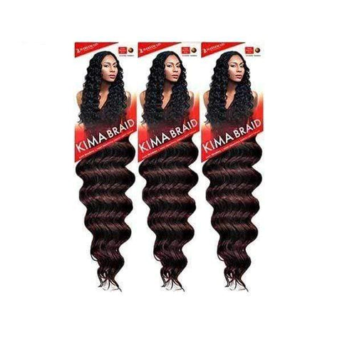 [3 pack deal] Harlem 125 KIMA Braid Crochet Braid - Ocean Wave 20" - SoGoodBB.com