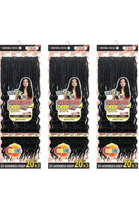 [3 Pack Deal] Motown Tress Feather Lite Crochet Braid - 3X GODDESS DEEP 20" - SoGoodBB.com