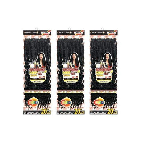 [3 Pack Deal] Motown Tress Feather Lite Crochet Braid - 3X GODDESS DEEP 20" - SoGoodBB.com