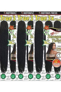 [3 PACK DEAL] Motown Tress Senegal Twist Braid - CST. MEGA 12 - SoGoodBB.com