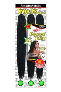 [3 PACK DEAL] Motown Tress Senegal Twist Braid - CST. MEGA 14 - SoGoodBB.com